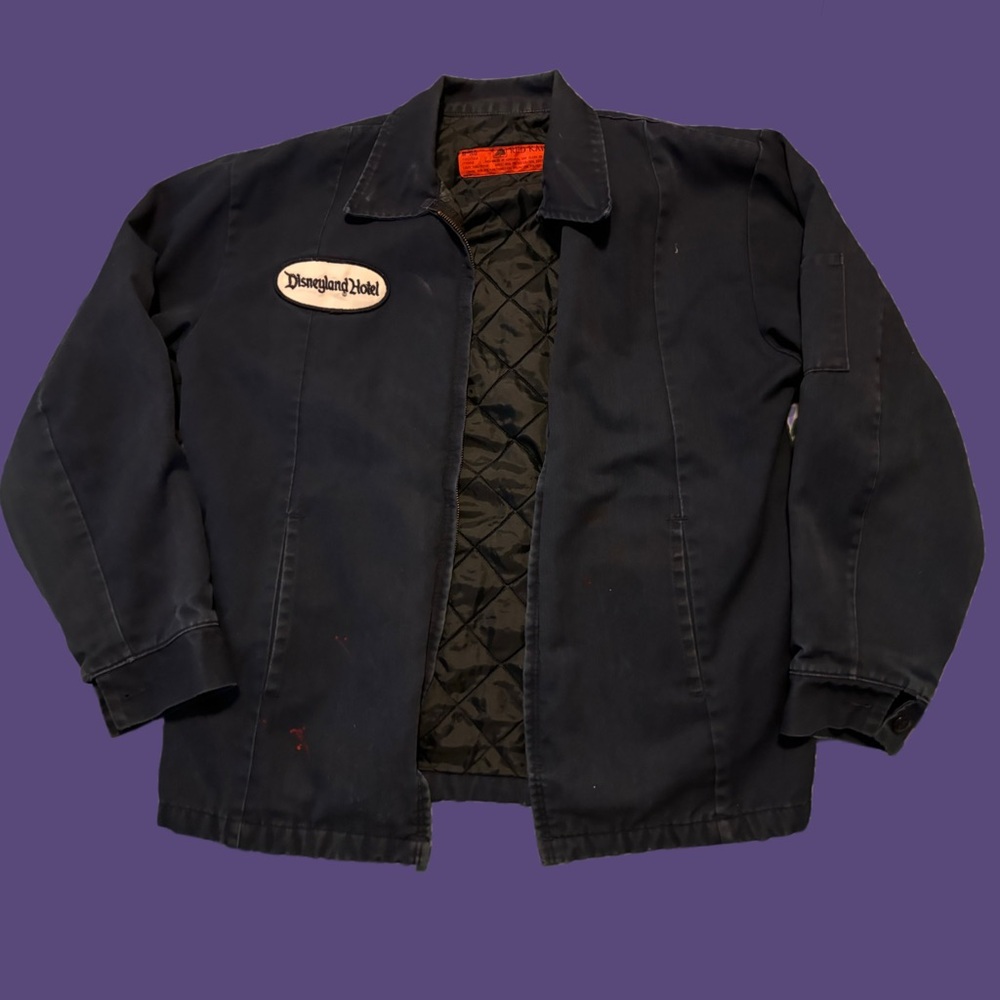 Vintage Utility Disneyland Hotel Cast member zip Jacket